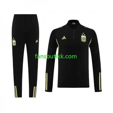 Argentina Svart Treningsdresser 2023-2024